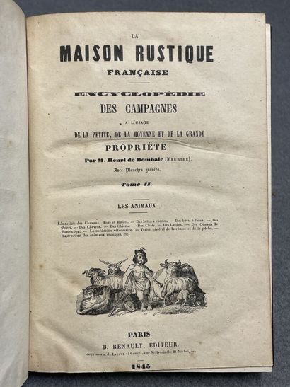 DOMBALE, Henri de. - La Maison Rustique Française....