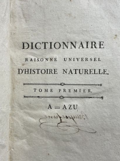 VALMONT de BOMARE :Dictionnaire raisonné...
