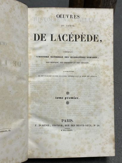 LACEPEDE, 
OEuvres du Comte de Lacépède comprenant...
