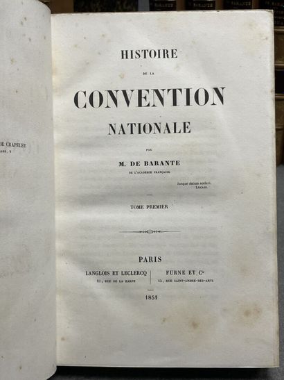 BARANTE, Amable Guillaume (baron de). - Histoire...