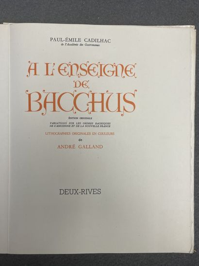 CADILHAC Paul- Emile , illustrations André...