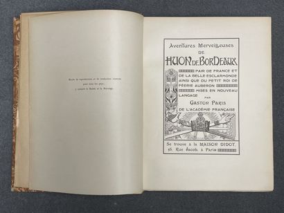[ORAZI]. PARIS (Gaston). Aventures merveilleuses...