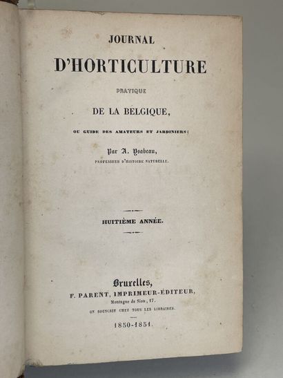 Journal d'horticulture pratique de la Belgique...