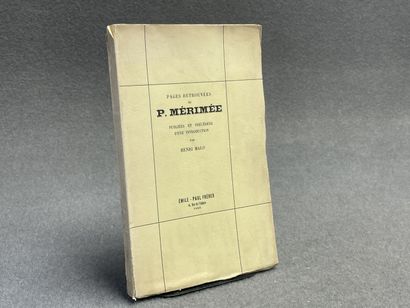 MÉRIMÉE, Prosper. - Pages retrouvées de P....
