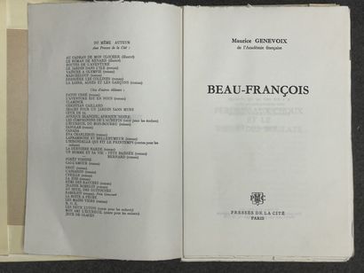 GENEVOIX 
Beau François. 
Presses de la cité,...