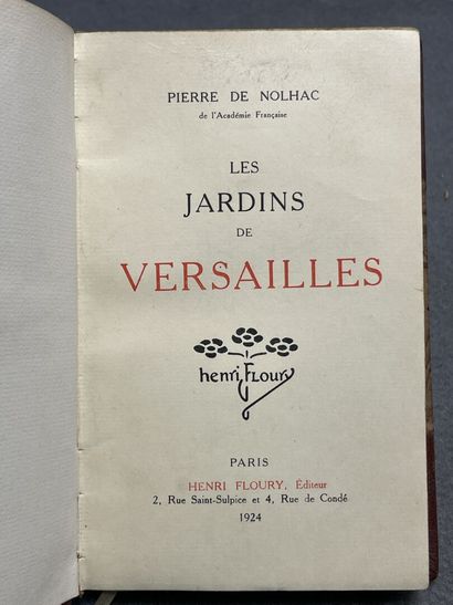 NOLHAC, Pierre de. - Les Jardins de Versailles.-...