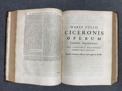 CICERON
Ciceronis opera omnia. 
4 tomes en...