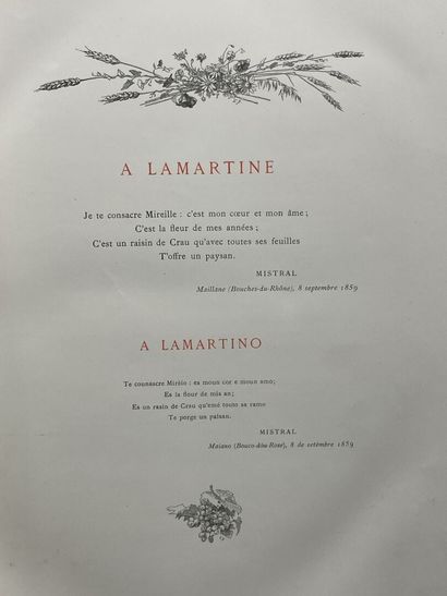 MISTRAL, Frédéric. - Mireille, poème provençal......