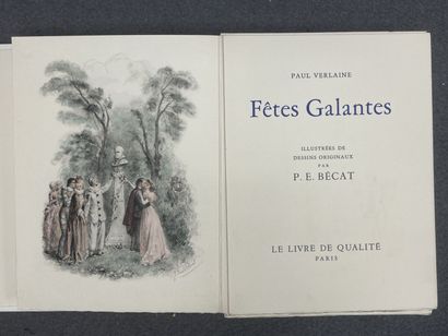 VERLAINE Paul. illust. P. BECAT
Fêtes galantes...