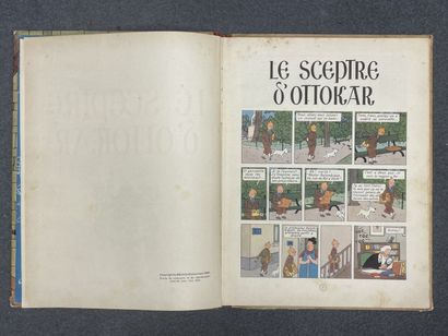 TINTIN: Ottokar's Sceptre. 
Casterman. 1948
Red...
