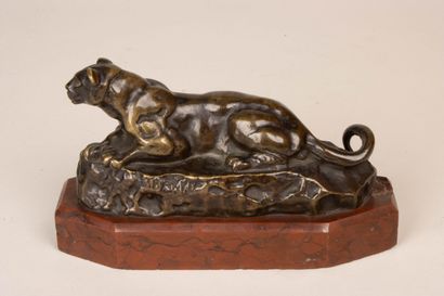 Antoine Louis BARYE (d'après)
Lionne couchée...