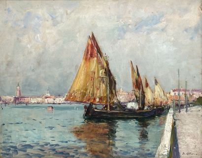 Jean-Baptiste OLIVE (1848-1936) 
Sailboats...