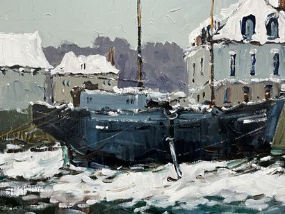 Guy LEGENDRE (1946) 
Port under the snow:...