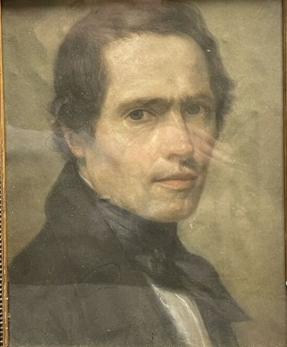 Ecole française milieu XIX°
Portrait d'homme....