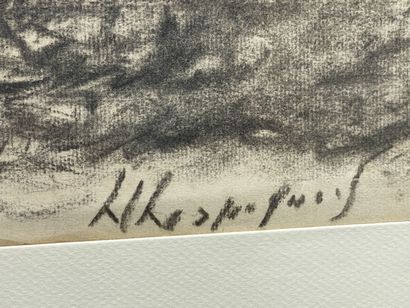 Henri Joseph HARPIGNIES (1819-1916) 
Paysage.
Dessin...