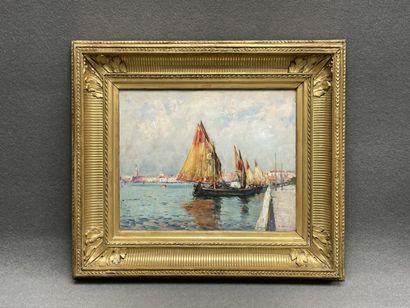 Jean-Baptiste OLIVE (1848-1936) 
Sailboats...