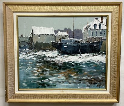 Guy LEGENDRE (1946) 
Port under the snow:...