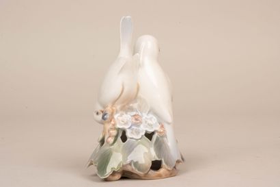 Royal Copenhague - Deux statuettes en porcelaine...