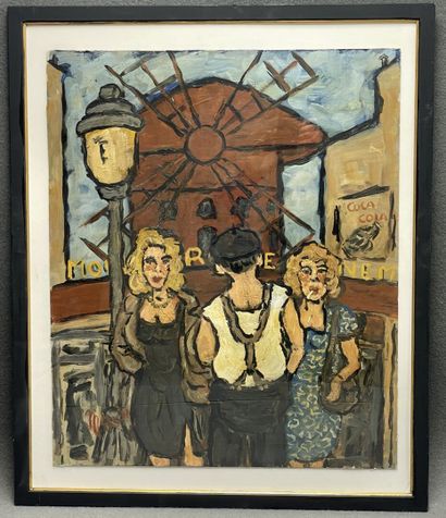 Jean Claude MAAS (1946) 
Le Moulin Rouge
huile...