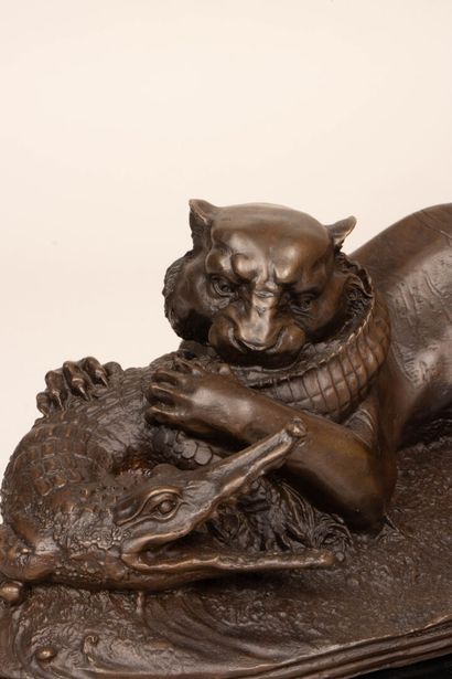 Antoine Louis BARYE (1796-1875) D'après 
Tigre...