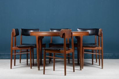 Round teak table and six chairs
Scandinavian...