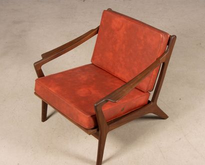 Deux fauteuils en teck 
Design scandinave...