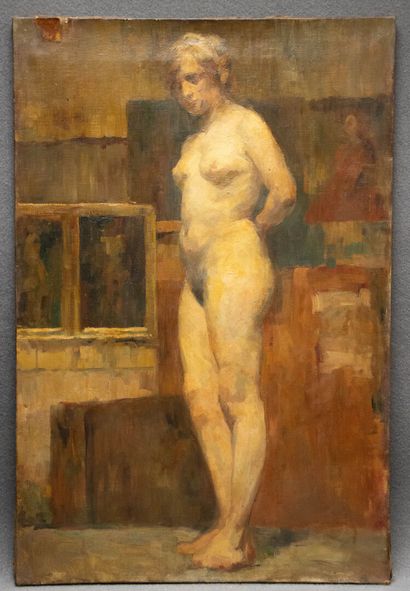 Ludovic ALLEAUME (1859-1941) attribué à
Etude...
