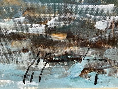 Guy LEGENDRE (1946) 
Port under the snow:...