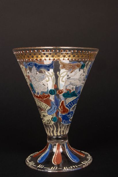 Conical glass attributed to Francesco Toso...
