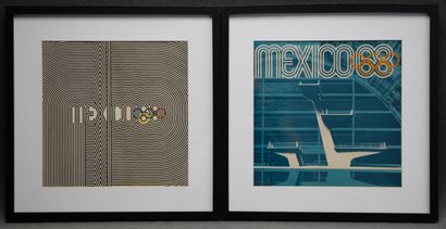 Deux affiches officielles des JO de 1968....