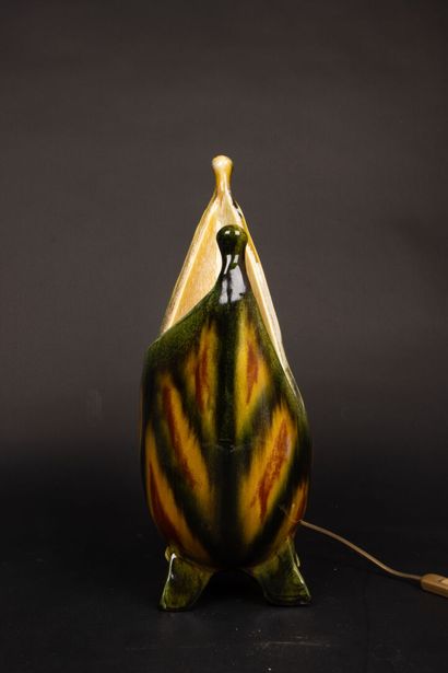 ACCOLAY 
Lampe berceau en céramique à couverte...