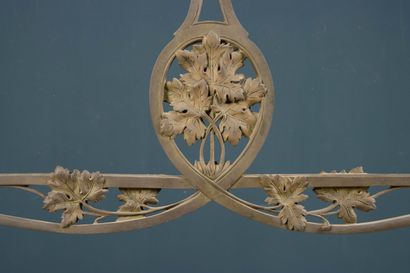 Wrought-iron billiard hanger with two openwork...