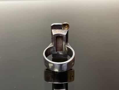 JEAN DESPRÉS (1889-1980) 
Silver and vermeil...