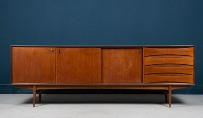 Teak enfilade sideboard with three doors...
