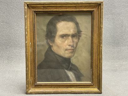 Ecole française milieu XIX°
Portrait d'homme....
