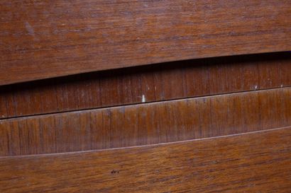 Teak enfilade sideboard with three doors...