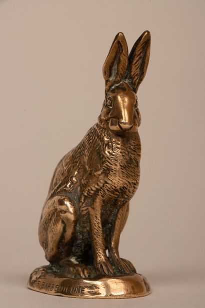 Antoine-Louis BARYE (1796-1875)
Lièvre assis...
