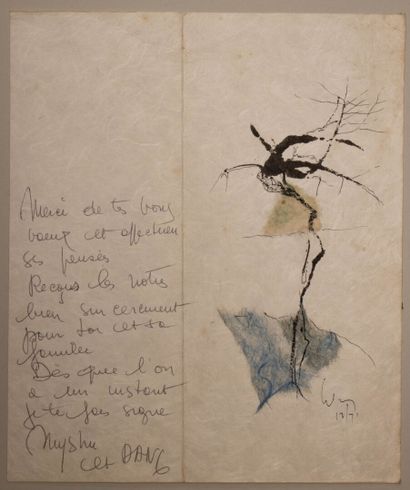 Dang LEBADANG (1921-2015) 
Deux cartes de...