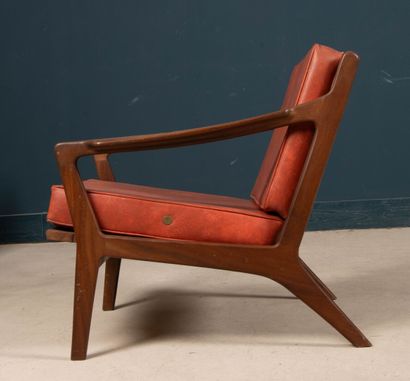 Deux fauteuils en teck 
Design scandinave...