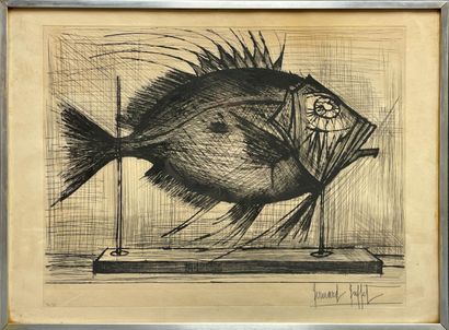 Bernard BUFFET (1928-1999)
Naturalized fish
Etching...