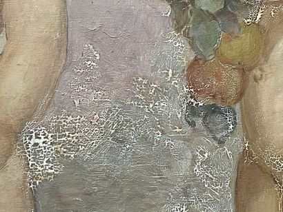 CASOTTI (XX°)
Putti's Farandole
oil on panel...