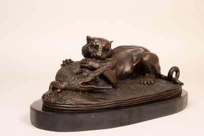 Antoine Louis BARYE (1796-1875) D'après 
Tigre...