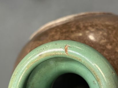 PRIMAVERA 
Stoneware flat-sided vase with...