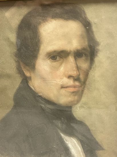 Ecole française milieu XIX°
Portrait d'homme....