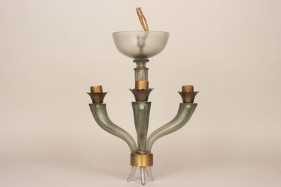 Murano glass three-light pendant lamp
Circa...