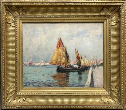 Jean-Baptiste OLIVE (1848-1936) 
Sailboats...