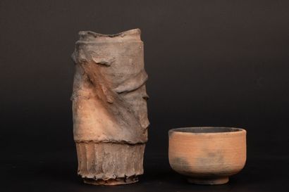 Alain GAUDEBERT (né en 1937)
Vase et coupe...
