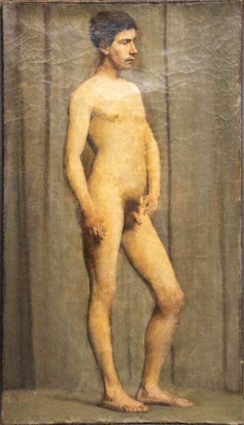 Ludovic ALLEAUME (1859-1941) attribué à 
Etude...