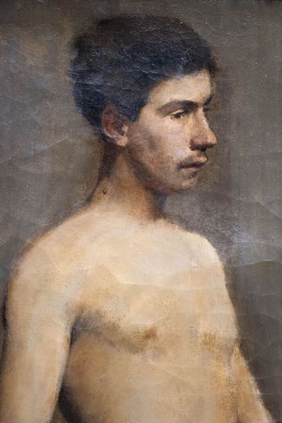 Ludovic ALLEAUME (1859-1941) attribué à 
Etude...