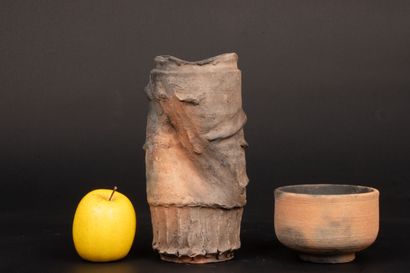 Alain GAUDEBERT (né en 1937)
Vase et coupe...